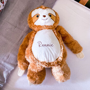 Personalised Sloth Childrens Soft Toy, 5 of 10