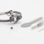 Personalised Leather Memorial Bracelet With Heart Urn Pendant For Remembrance And Bereavement, thumbnail 5 of 11