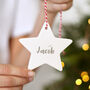 Personalised Christmas Star Decoration, thumbnail 1 of 4