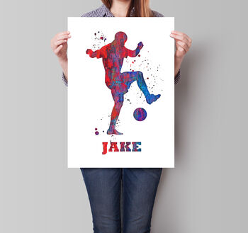 Personalised Football Poster Print, 2 of 5