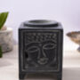 Cube Shaped Buddha Face Oil Burner From Soapstone, thumbnail 1 of 1
