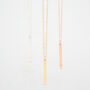 Personalised Vertical Bar 'Initial' Necklace, thumbnail 3 of 10