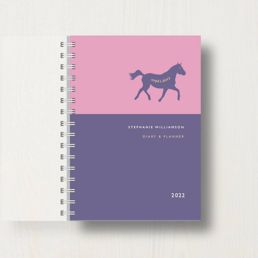 Personalised 2022 Diary For Horse Lovers, 1 of 10