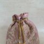 Pink Silk Embroidered Potli Bag, thumbnail 3 of 8