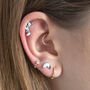 Fiery Opal Helix Cartilage Piercing, thumbnail 1 of 5