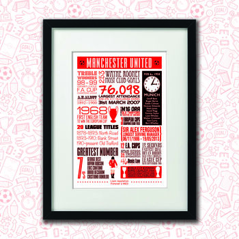 Manchester United Football Club Personalised Print, 2 of 5