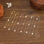 Sterling Silver Three Star Cascade Threader Earrings, thumbnail 1 of 9