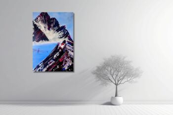 Mountain Glacier Original Painting, Mixed Media, 2 of 6