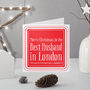 Personalised Best Husband Christmas Card, thumbnail 1 of 3