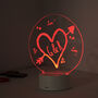 Personalised Couples Love Personalised LED Light, thumbnail 1 of 6