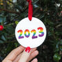 Personalised 2024 Christmas Decoration, thumbnail 3 of 4