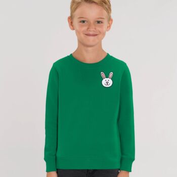 Childrens Organic Cotton Bunny Sweatshirt, 8 of 11
