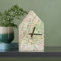 Personalised Map Location House Wall Clock, thumbnail 2 of 9
