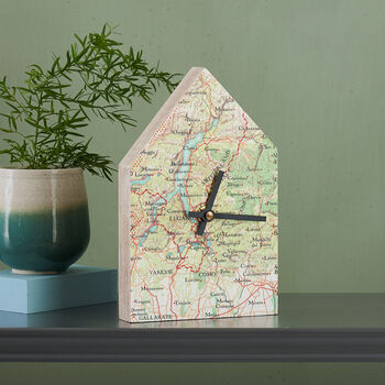 Personalised Map Location House Wall Clock, 2 of 9
