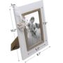 White Wooden Photo Frame With White Love Heart, thumbnail 2 of 3