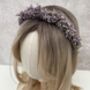 Dried Flower Purple Crown Headband, thumbnail 1 of 8