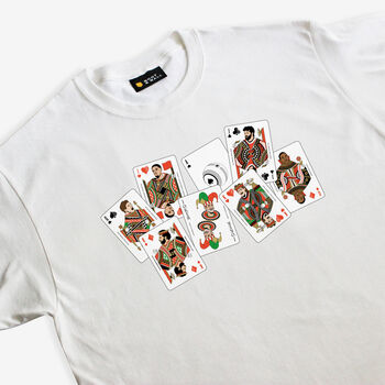 Liverpool Scattered Playing Cards T Shirt, 4 of 4