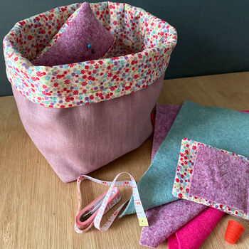 Children’s Sewing / Knitting / Project Bag /Pink, 2 of 6