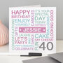 Personalised 40th Birthday Card, thumbnail 1 of 10
