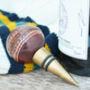 Vintage Replica Cricket Ball Bottle Stopper, thumbnail 3 of 4