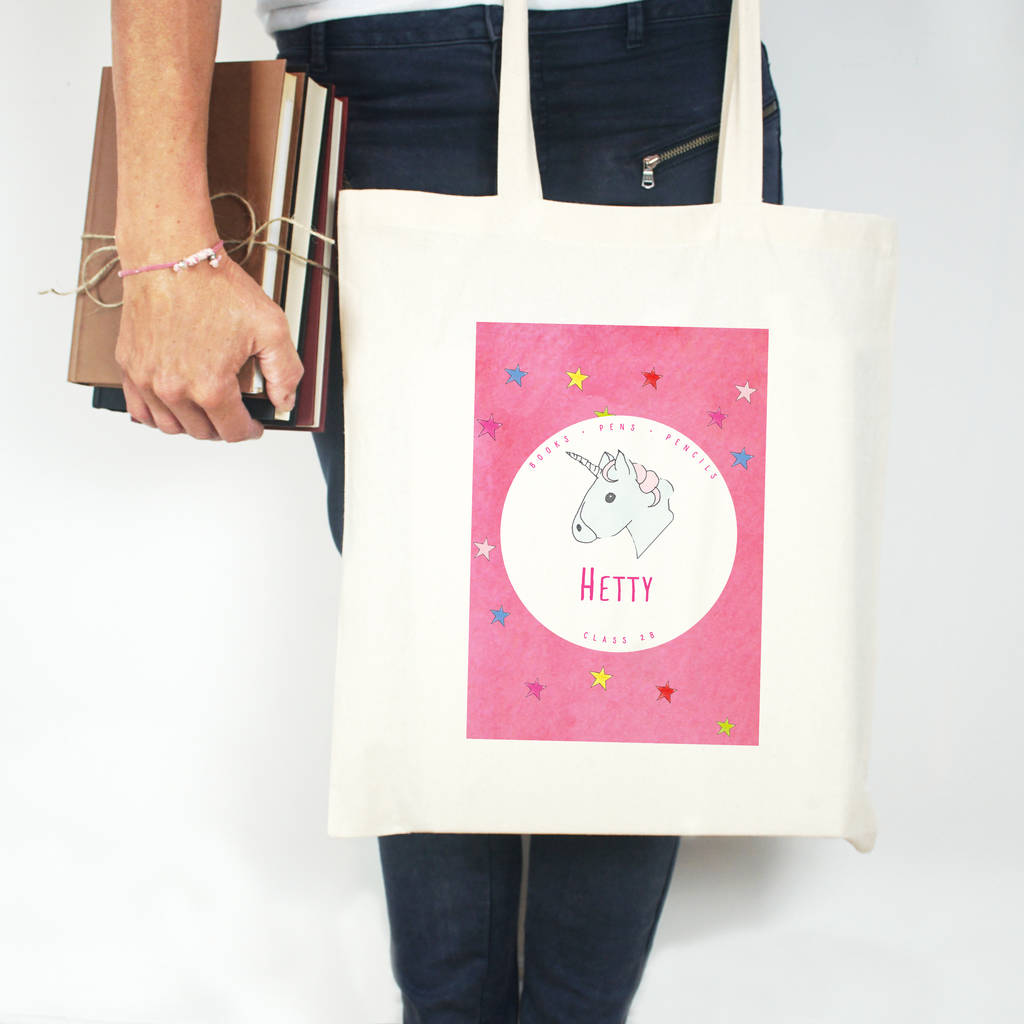 Personalised Unicorn Tote Bag By This Is Nessie