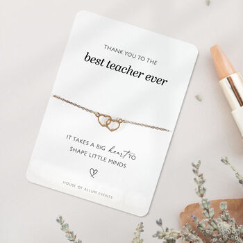 Thank You Teacher Bracelet Gift Best Teacher, 4 of 9