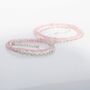 Rose Quartz Necklace Or Double Stranded Bracelet In Sterling Silver, thumbnail 5 of 10