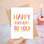 Happy Birthday Card, thumbnail 1 of 10
