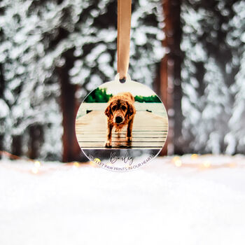 Personalised Christmas Dog Memorial Gift Decoration, 6 of 7