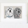 Personalised Hand Drawn Pet Dog Portrait, thumbnail 3 of 10