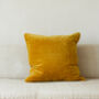 Mustard Velvet Cushion, thumbnail 3 of 3
