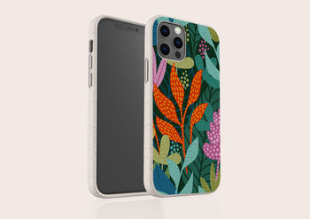 Tropical Leaves Biodegradable Phone Case, 2 of 8
