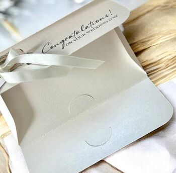 Personalised Gift Wedding Wallet For Money Or Voucher, Envelope, 3 of 3