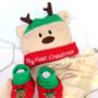 Baby's First Christmas Reindeer Hat And Booties Gift, thumbnail 4 of 4