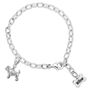 Silver Adjustable Charm Bracelet With Personalised Tag, thumbnail 3 of 10