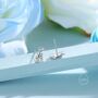 Tiny Dalmatian Dog Stud Earrings In Sterling Silver, thumbnail 4 of 12