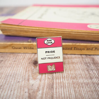 'Pride Not Prejudice' Enamel Pin Badge, 2 of 5