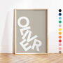Personalised Name Print With White Stacked Letters, thumbnail 1 of 9