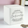 Personalised Wreath Money Box Confirmation Gift, thumbnail 1 of 2
