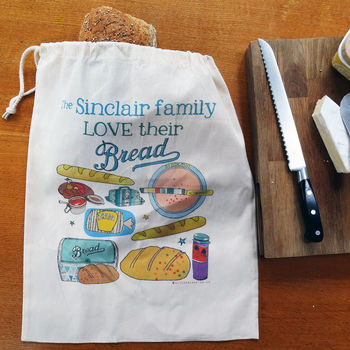 Personalised Bread Storage Bag, 3 of 12