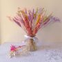 Pastel Dried Flowers With Vase Gift, thumbnail 2 of 2