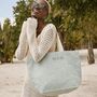 Personalised Soft Washed Jute Beach Bag, thumbnail 6 of 6