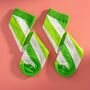 Men's Egyptian Cotton Socks With Green Stripes, thumbnail 3 of 4