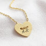 Personalised Button Heart Necklace, thumbnail 4 of 7