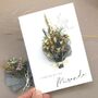 Thinking Of You Personalised Dried Flower Bouquet Card, thumbnail 8 of 8