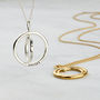 Personalised Double Spinning Circle Necklace, thumbnail 2 of 6