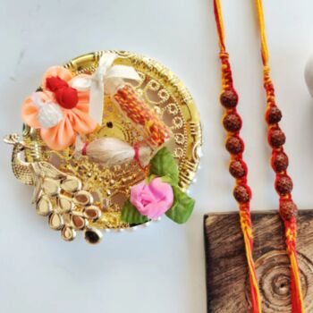 Rudraksh Beads Simple Rakhi For Raksha Bandhan, 3 of 7