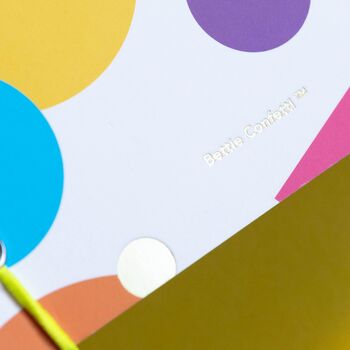 Rainbow Notebook |Elastic Enclosure |Confetti Pattern, 5 of 7