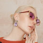 Delicate Large Cat Eye Sunglasses, thumbnail 4 of 6