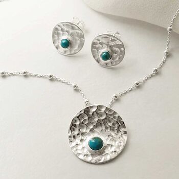 Sterling Silver Shimmering Gemstone Necklaces, 8 of 9